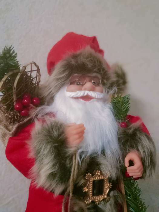 Фотография покупателя товара Дед Мороз "В красной шубке с лыжами" 30 см - Фото 1