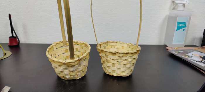 Фотография покупателя товара Корзина плетёная, бамбук, натуральный цвет, (цилиндр), средняя - Фото 94