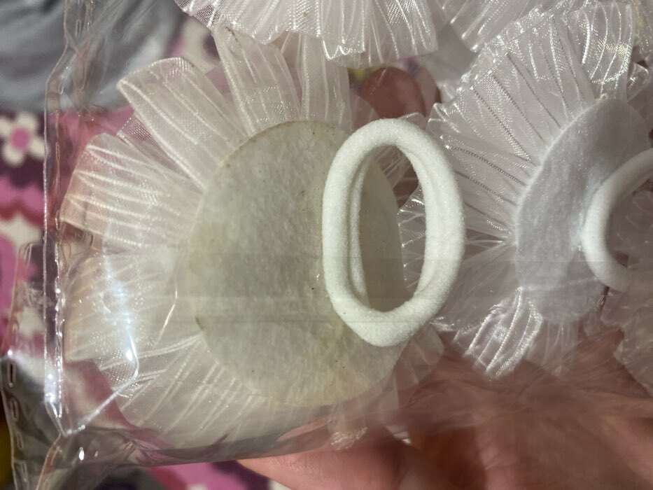 Фотография покупателя товара Резинка для волос бант "Школьница" полосатик, d-7 см, белый