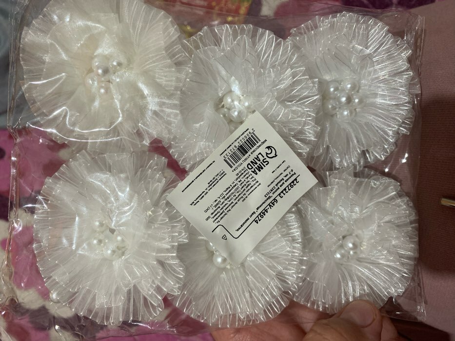 Фотография покупателя товара Резинка для волос бант "Школьница" полосатик, d-7 см, белый