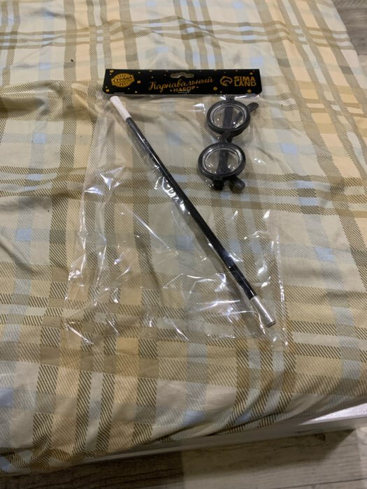 Фотография покупателя товара Карнавальный набор «Волшебник Поттер», очки, палочка