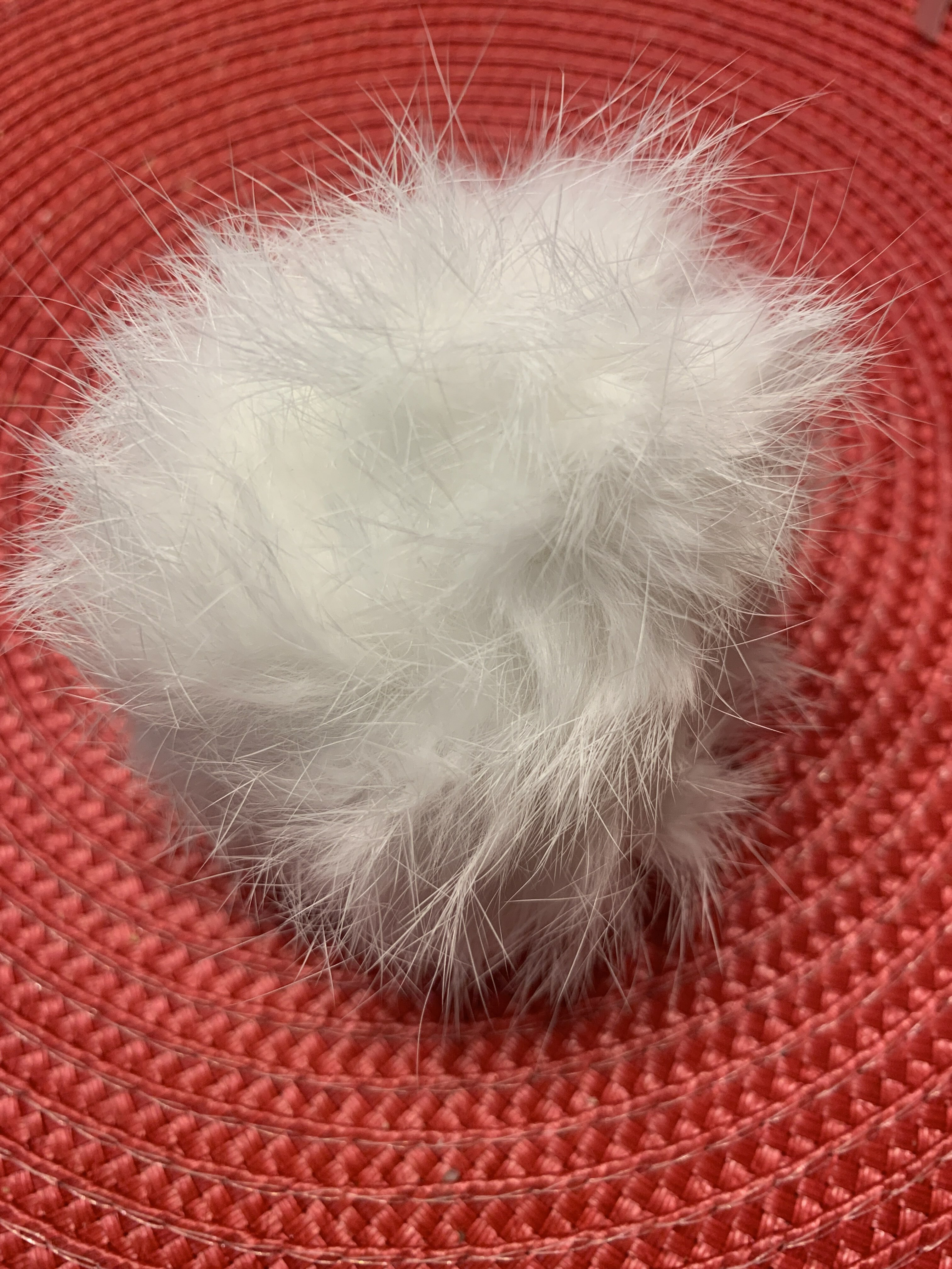 Фотография покупателя товара Помпон из натурального меха зайца, размер 1 шт: 9 см, цвет белый - Фото 3