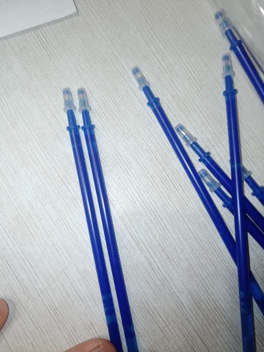 Фотография покупателя товара Набор ручка гелевая со стираемыми чернилами, пишущий узел 0.5 мм, чернила синие+9 синих стержней - Фото 58