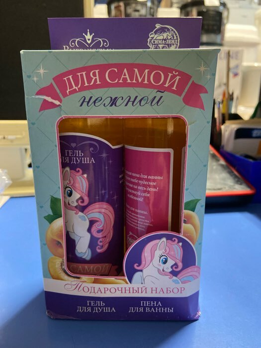Фотография покупателя товара Набор для девочки «Для самой нежной!»: персиковый гель для душа + персиковая пена для ванн - Фото 1