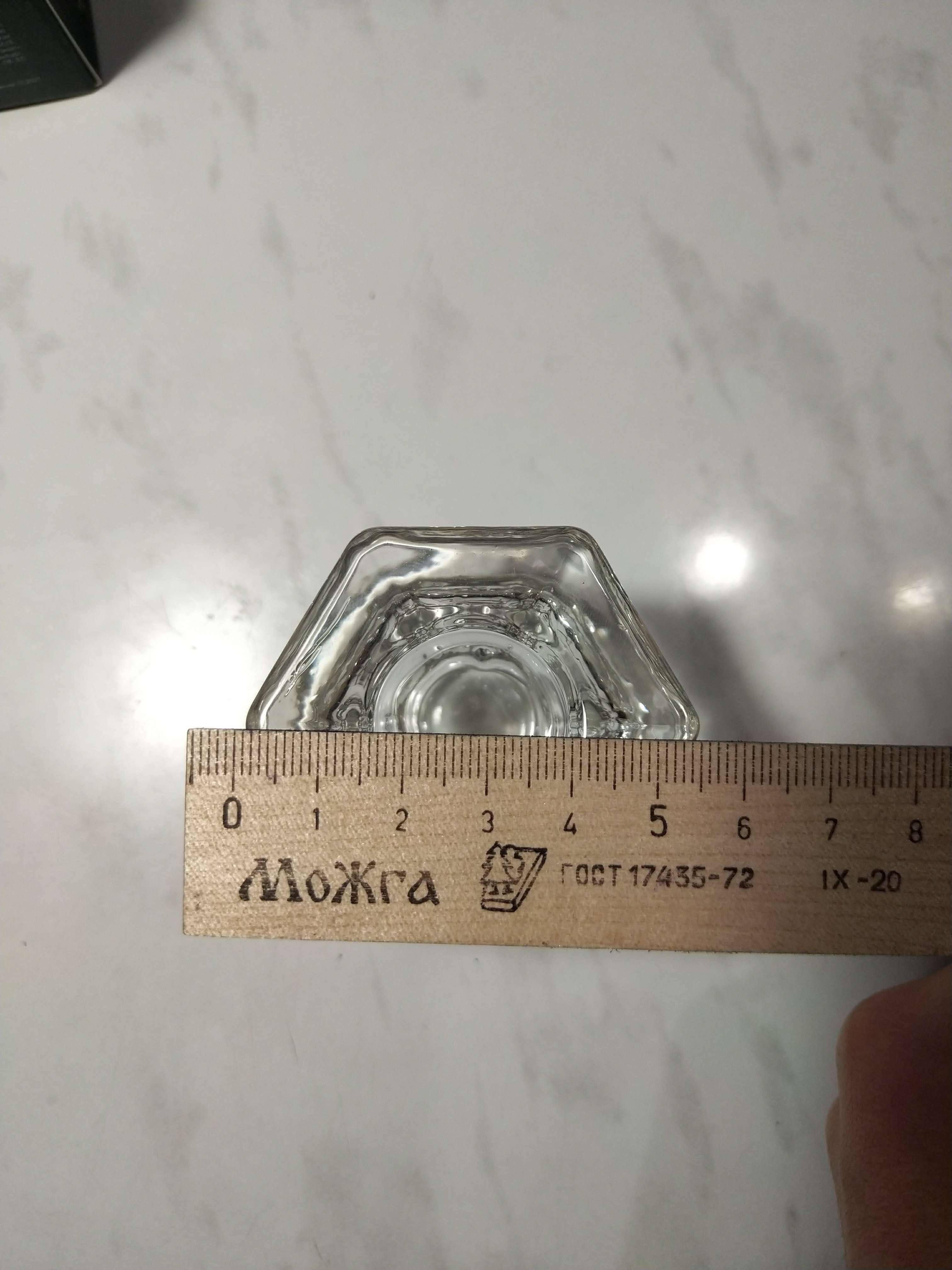 Фотография покупателя товара Подсвечник стекло на 1 свечу "Юнона", прозрачный 6х5х4,5 см - Фото 6