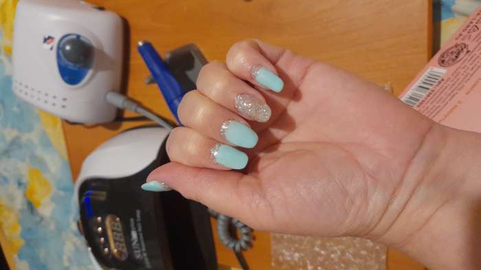 Фотография покупателя товара Гель-лак для ногтей "Искрящийся бриллиант", трёхфазный LED/UV, 10мл, цвет 004 сиреневый - Фото 1