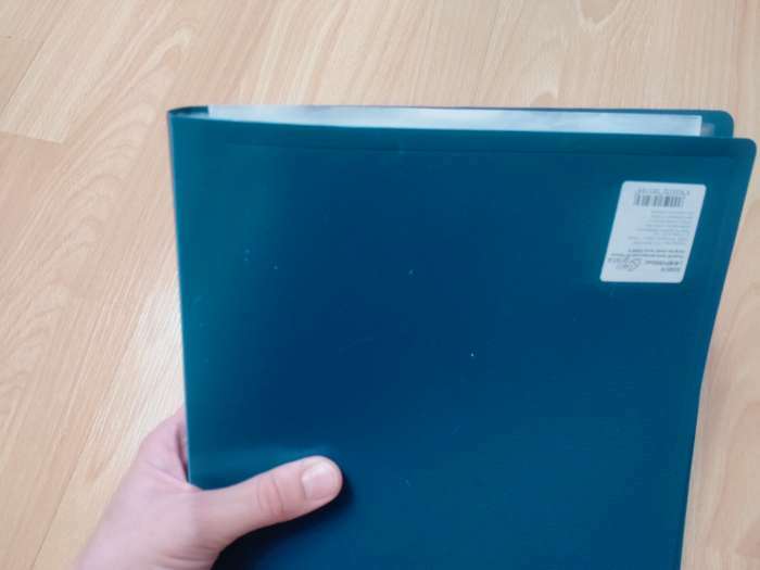 Фотография покупателя товара Папка с 80 вкладышами А4, 700 мкм, Calligrata, текстура "песок", синяя