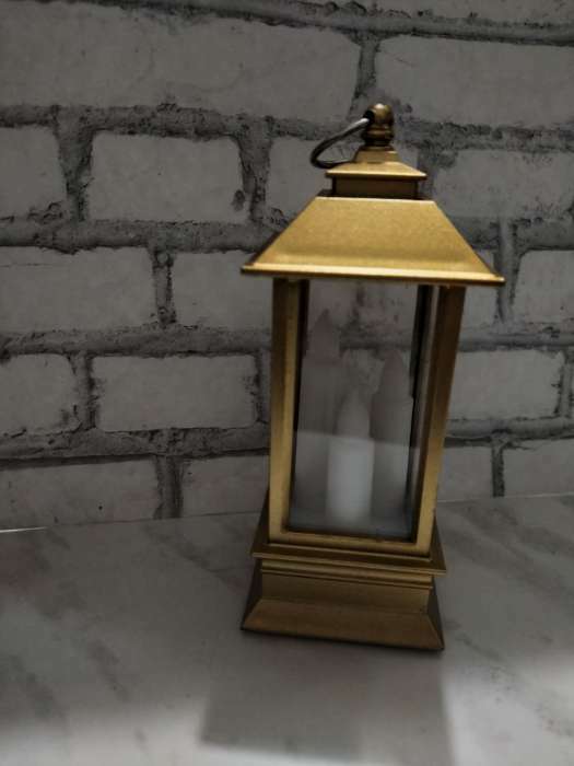 Фотография покупателя товара Светодиодная фигура «Бронзовый фонарь со свечками» 5.5 × 13 × 5.5 см, пластик, батарейки AG13х3, свечение тёплое белое - Фото 14