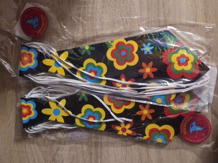 Фотография покупателя товара Карнавальный галстук «Цветы», набор 6 шт., виды МИКС - Фото 1