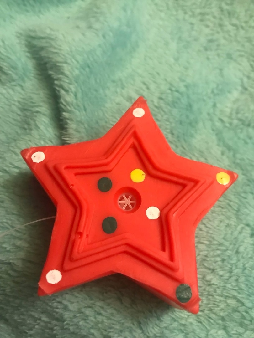 Фотография покупателя товара Игрушка пищащая "Звезда", виниловая, 8 х 8 см