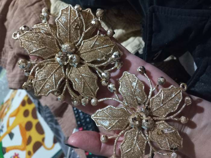 Фотография покупателя товара Ёлочные игрушки 3 шт. «Зимнее волшебство. Сияющая глазурь» пластик, 9.5×9.5 см, золото - Фото 13