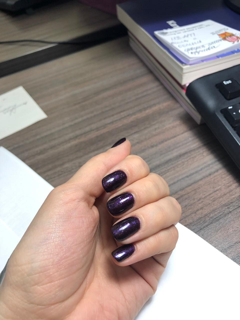 Фотография покупателя товара Гель-лак для ногтей, трёхфазный, LED/UV, с блёстками, 10мл, цвет 5284-417 тёмно-фиолетовый - Фото 80