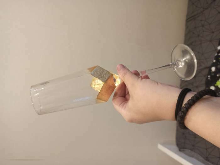 Фотография покупателя товара Набор бокалов из стекла для шампанского Magistro «Дарио», 180 мл, 7×27,5 см, 2 шт - Фото 1