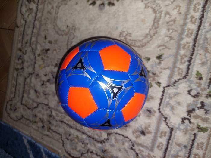 Фотография покупателя товара Мяч футбольный ONLYTOP, PVC, машинная сшивка, 32 панели, р. 2, цвет МИКС - Фото 1
