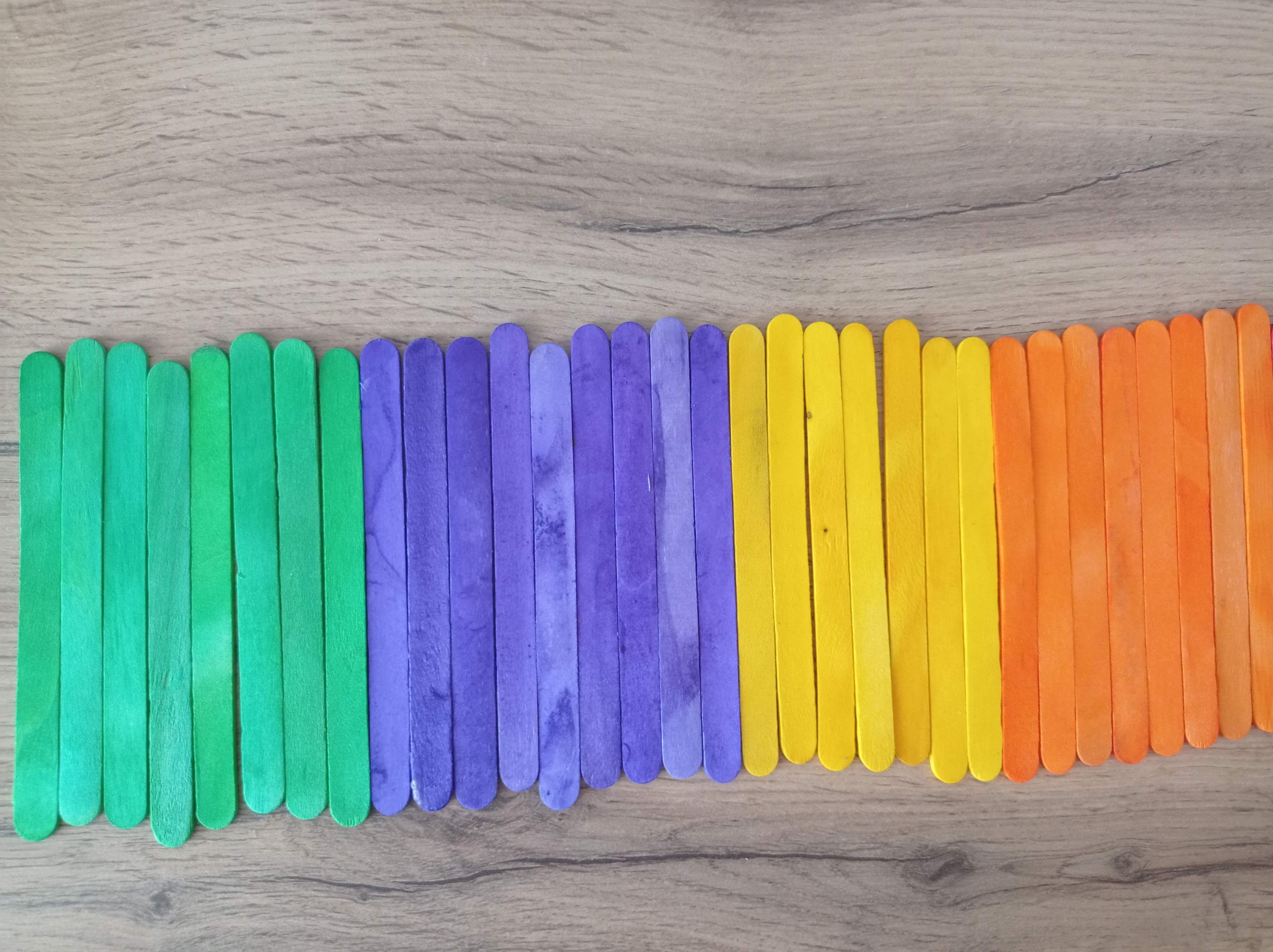 Фотография покупателя товара Счётные палочки цветные, набор 50 шт., длина: 11 см - Фото 4