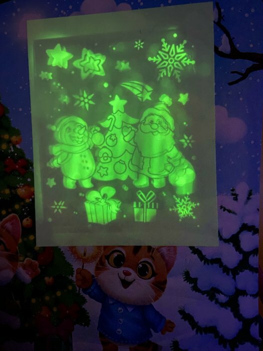 Фотография покупателя товара Набор для рисования светом «С новым годом! Тигрёнок» - Фото 2