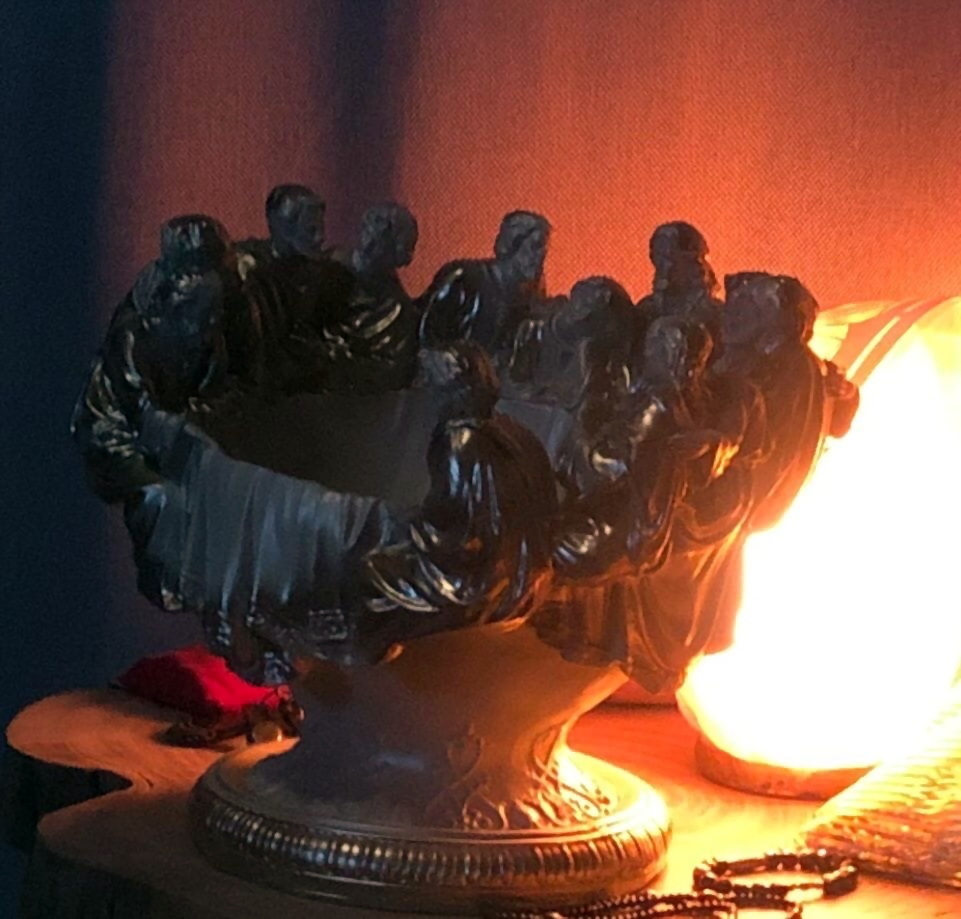 Фотография покупателя товара Вазон "Чаша 12 апостолов" слоновая кость, 1,8л/ 35х30х30см - Фото 9