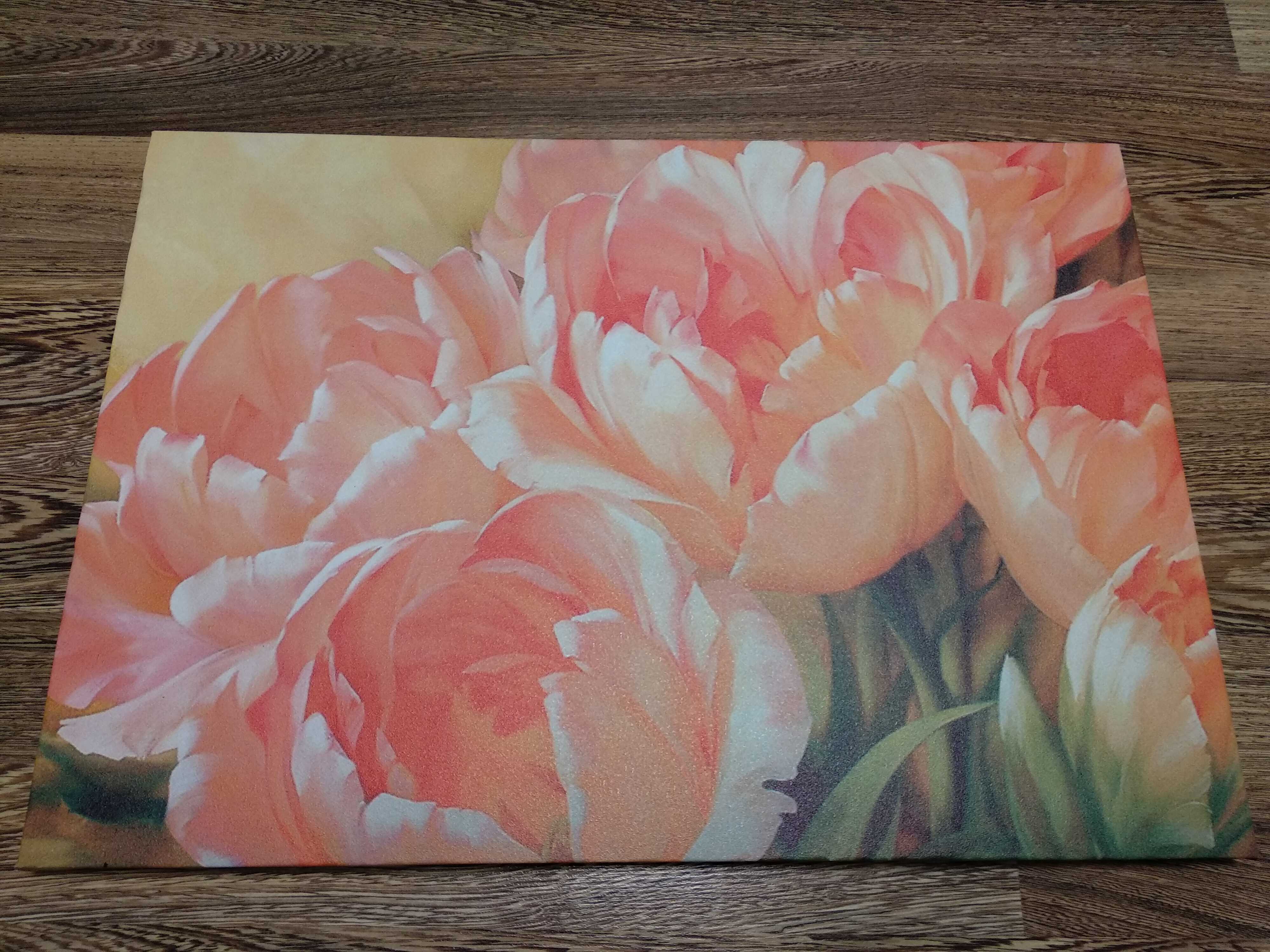 Фотография покупателя товара Картина-холст на подрамнике "Тюльпаны розовые" 35*50см - Фото 1