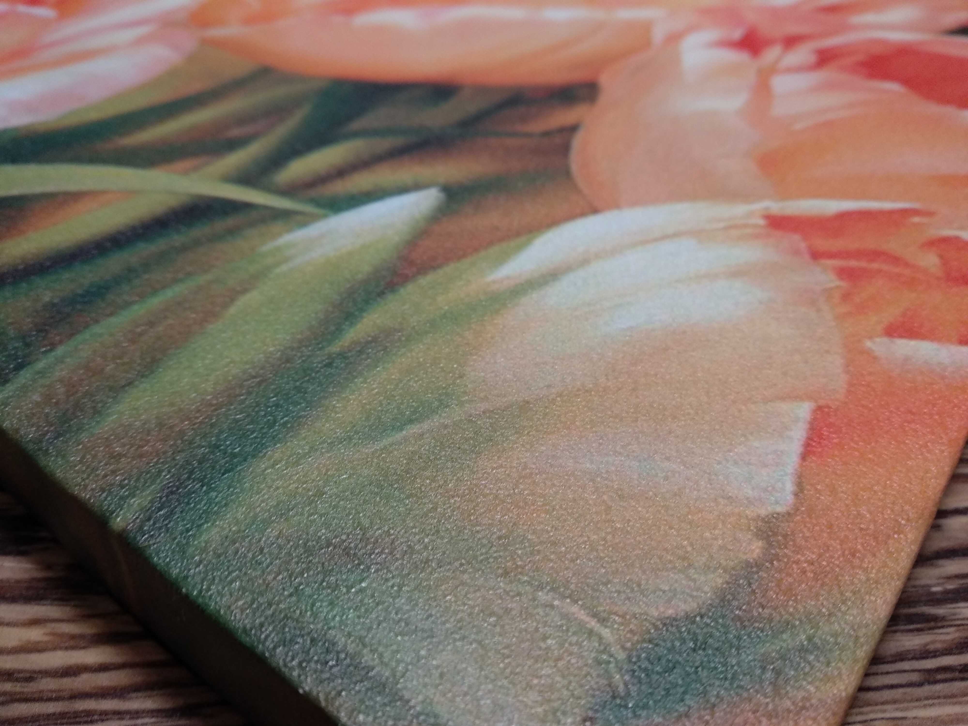 Фотография покупателя товара Картина-холст на подрамнике "Тюльпаны розовые" 35*50см - Фото 2