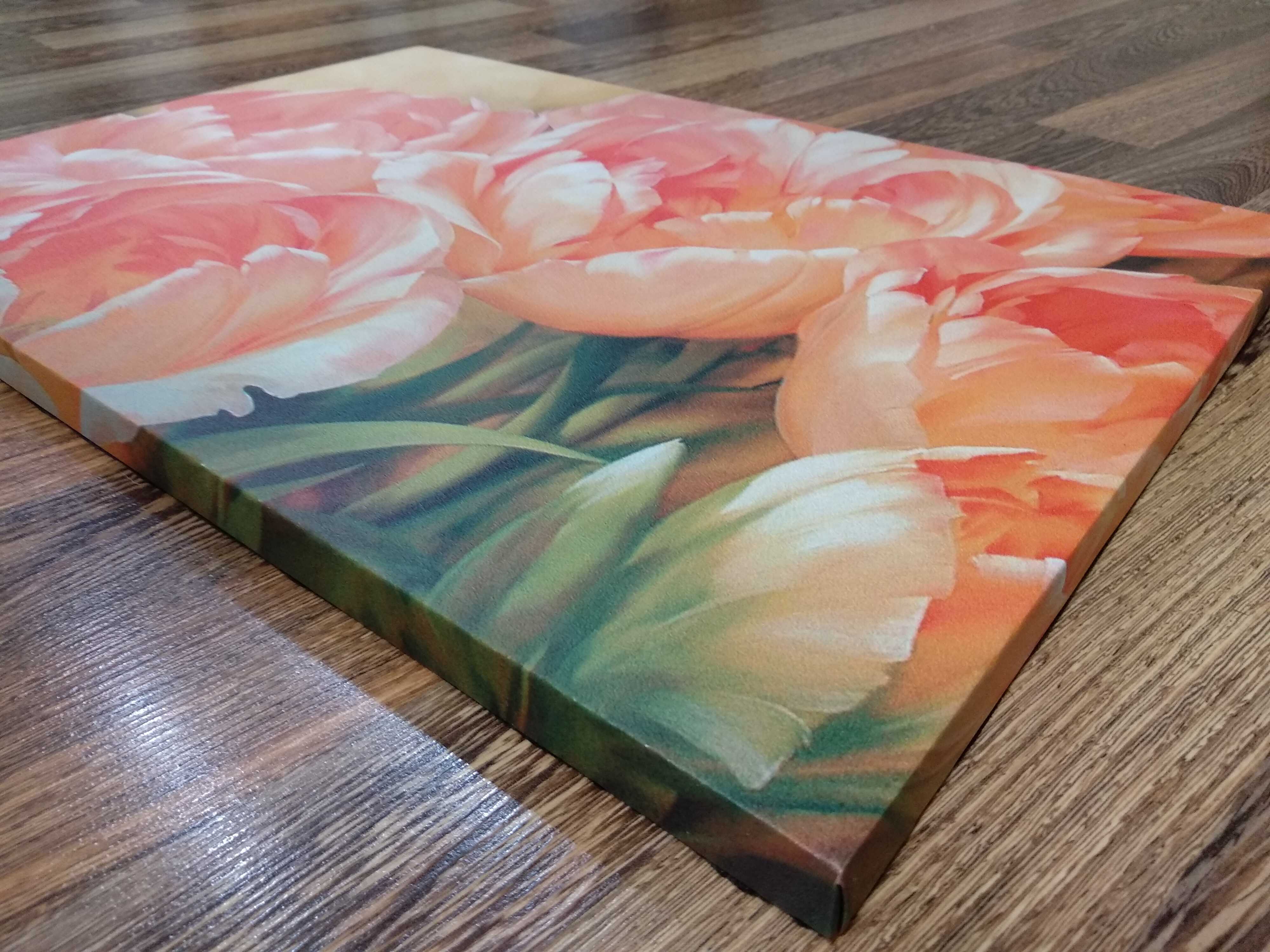 Фотография покупателя товара Картина-холст на подрамнике "Тюльпаны розовые" 35*50см - Фото 3