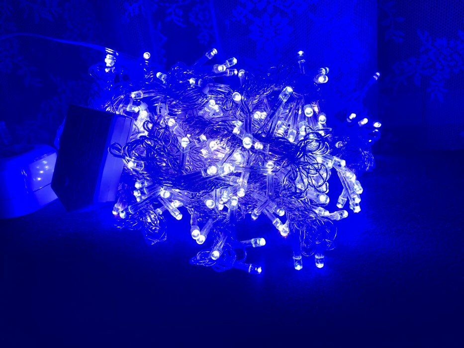 Фотография покупателя товара Гирлянда «Занавес» 2 х 1.5 м, IP20, прозрачная нить, 360 LED, свечение фиолетовое, 8 режимов, 220 В - Фото 103