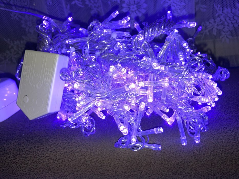 Фотография покупателя товара Гирлянда «Занавес» 2 х 1.5 м, IP20, прозрачная нить, 360 LED, свечение фиолетовое, 8 режимов, 220 В - Фото 104