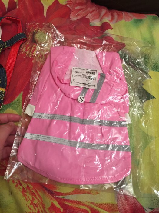 Фотография покупателя товара Куртка со светоотражающими полосами, размер L, розовая (ДС 35 см, ОШ 40 см, ОГ 48 см) - Фото 5
