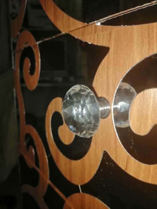 Фотография покупателя товара Ручка кнопка CAPPIO, "Алмаз", стеклянная, d=40 мм - Фото 9