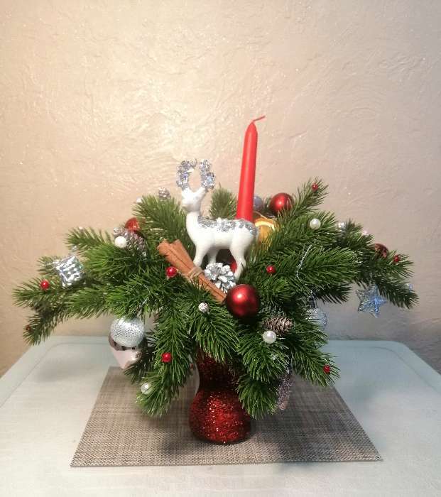 Фотография покупателя товара Подарочная упаковка «Сапожок», Дед Мороз, красный цвет