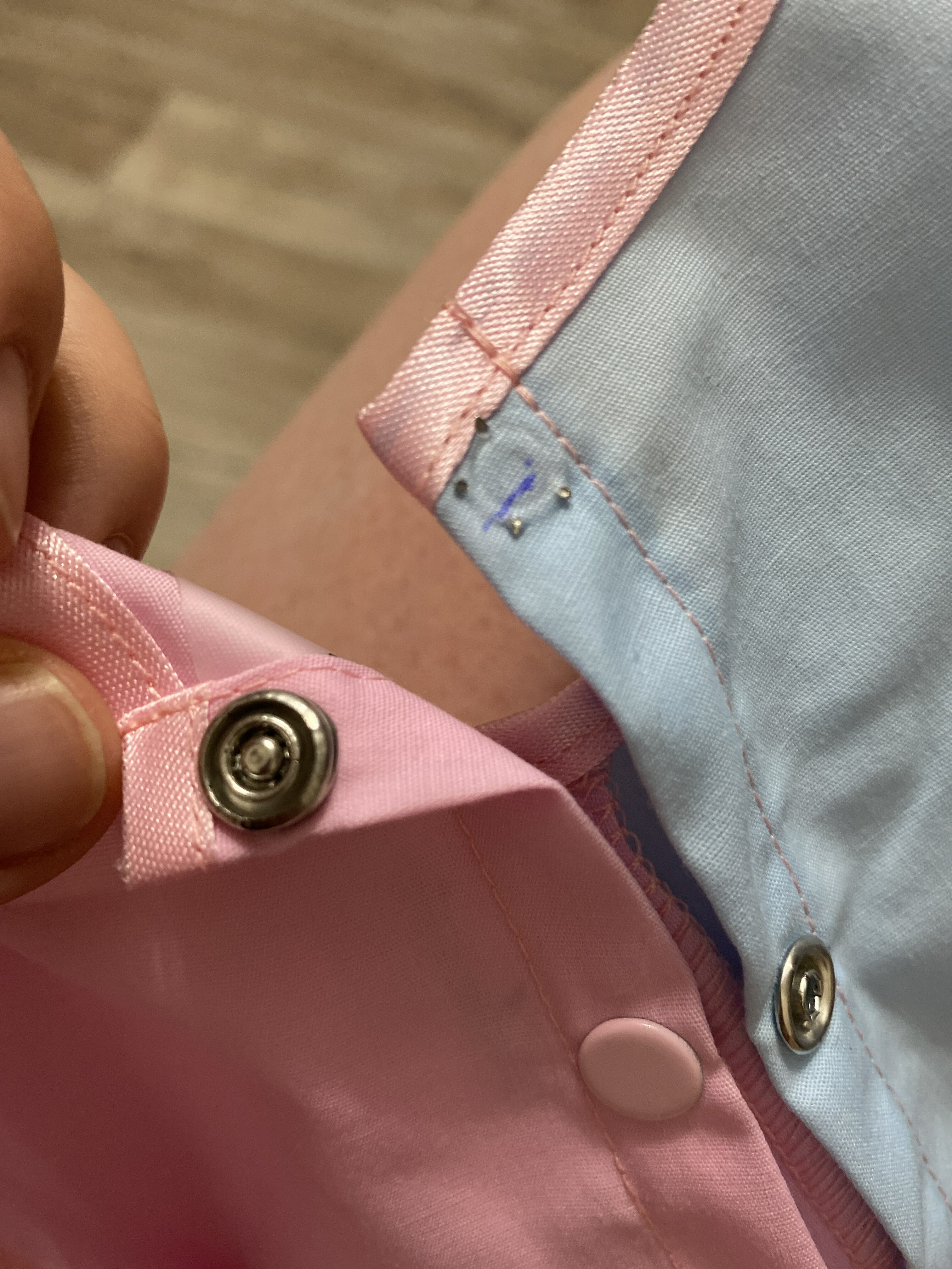 Фотография покупателя товара Кнопка рубашечная, закрытая, d = 9,5 мм, цвет розовый - Фото 2