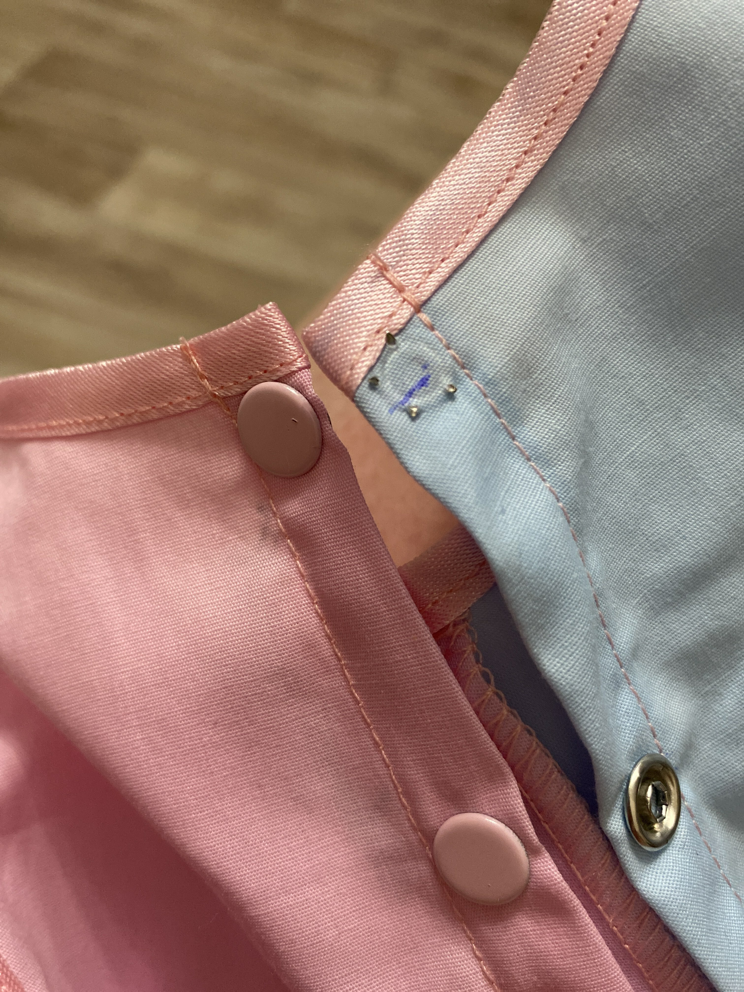 Фотография покупателя товара Кнопка рубашечная, закрытая, d = 9,5 мм, цвет розовый - Фото 1