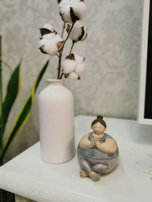 Фотография покупателя товара Фигурка полистоун «Пышечка - асана Дерево», 15×8.5×9 см - Фото 1