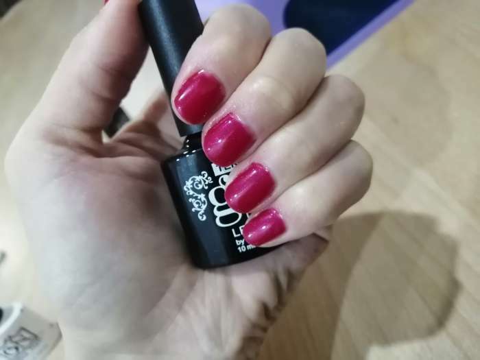 Фотография покупателя товара Гель-лак для ногтей "Термо", с блёстками, 10мл, LED/UV, цвет А2-063 бордово-розовый - Фото 1