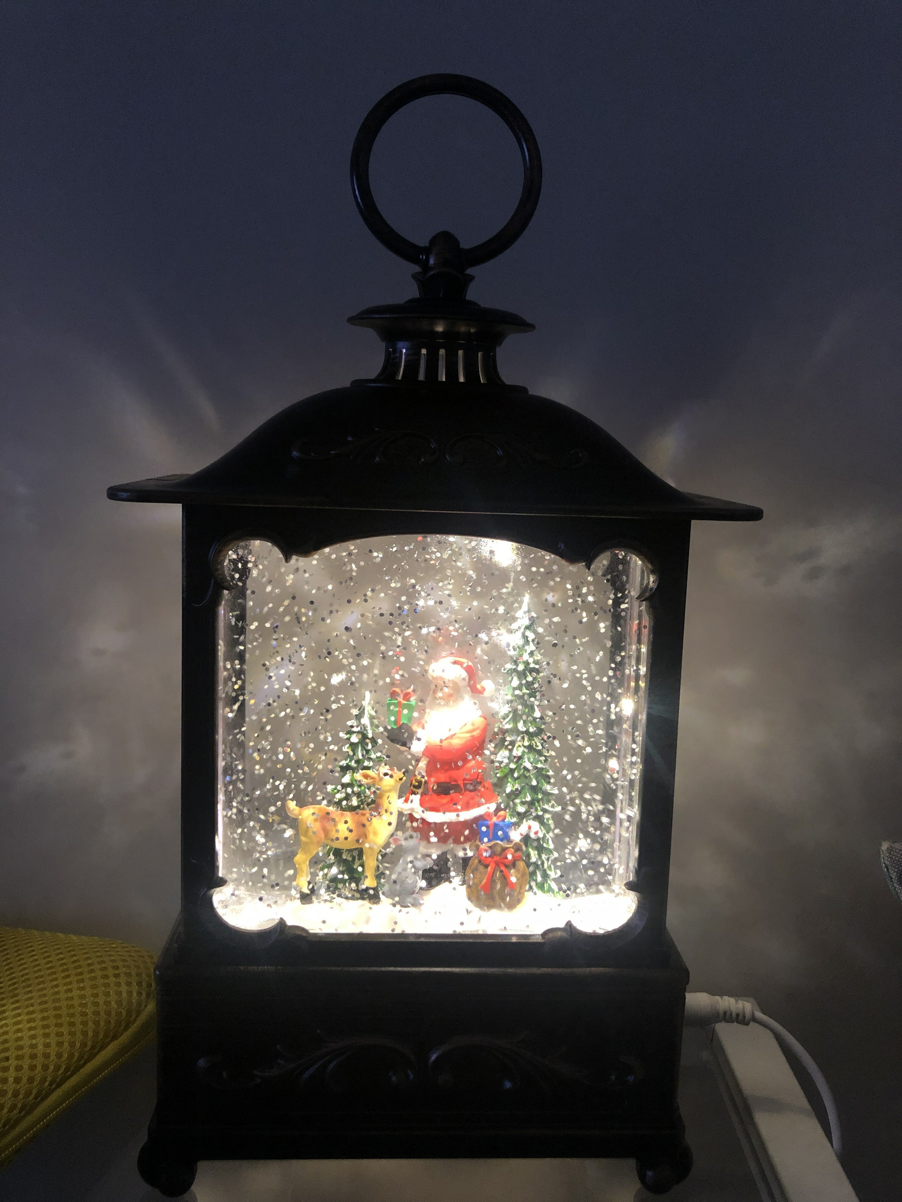 Фотография покупателя товара Светодиодная фигура «Дед Мороз и оленёнок» 14.5 × 22 × 8 см, металл, батарейки ААх3 (не в комплекте), USB, свечение тёплое белое - Фото 1