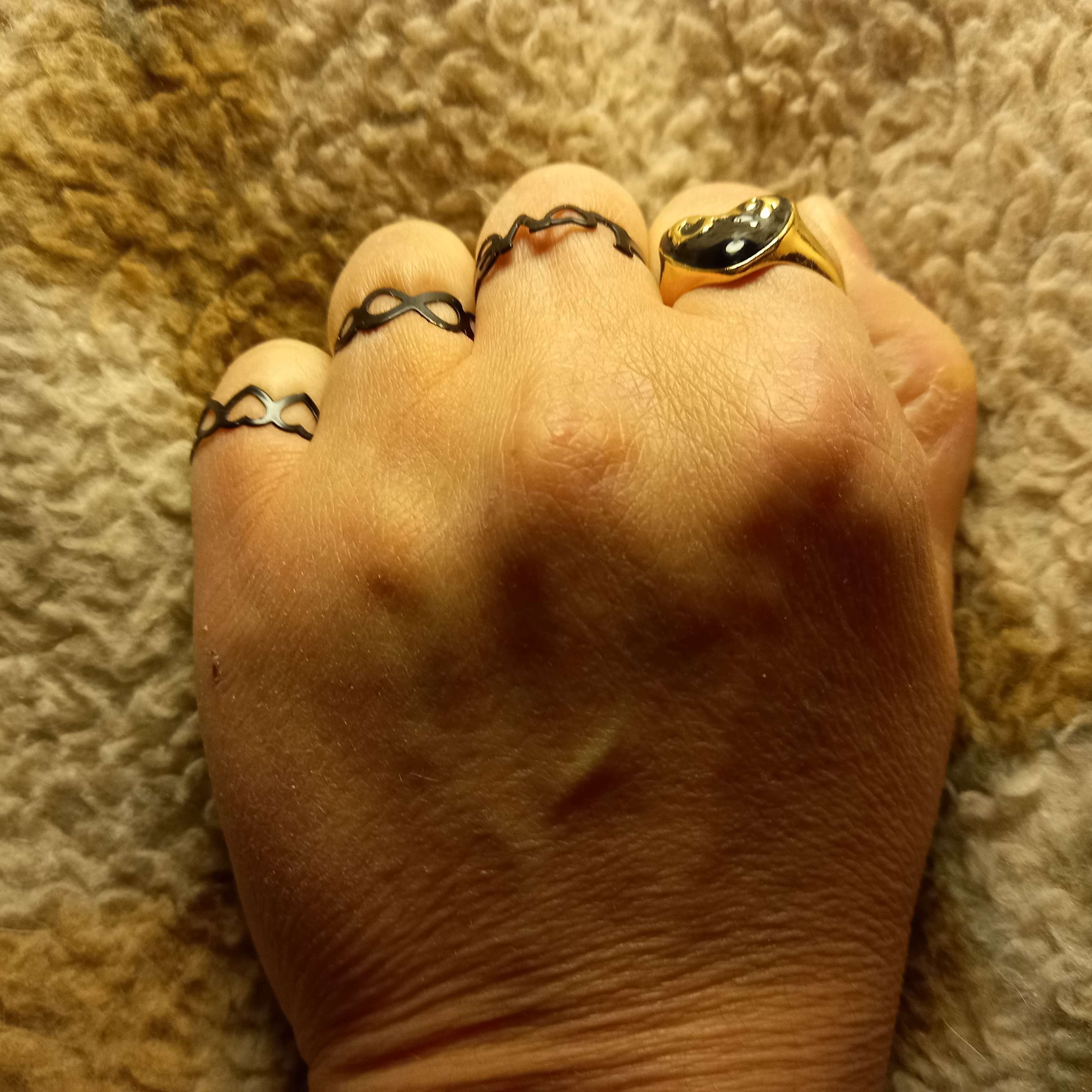 Фотография покупателя товара Кольцо набор 5 штук «Идеальные пальчики» мечта, цвет МИКС