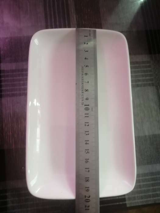 Фотография покупателя товара Блюдо фарфоровое прямоугольное White Label, 20×12,5 см, цвет белый - Фото 7