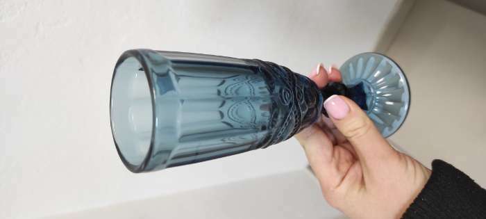 Фотография покупателя товара Набор бокалов из стекла для шампанского Magistro «Ла-Манш», 160 мл, 7×20 см, 2 шт, цвет синий