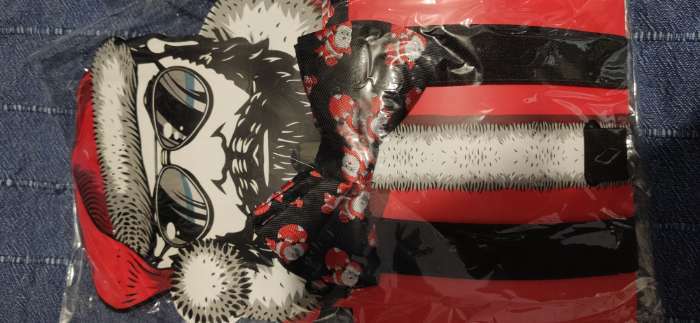 Фотография покупателя товара Набор мужской KAFTAN подтяжки и галстук-бабочка "Крутой Санта" - Фото 2