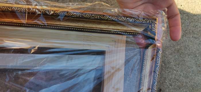 Фотография покупателя товара Рама для картин (зеркал) 40 х 50 х 3,3 см, пластиковая, Dorothy, золотая - Фото 1