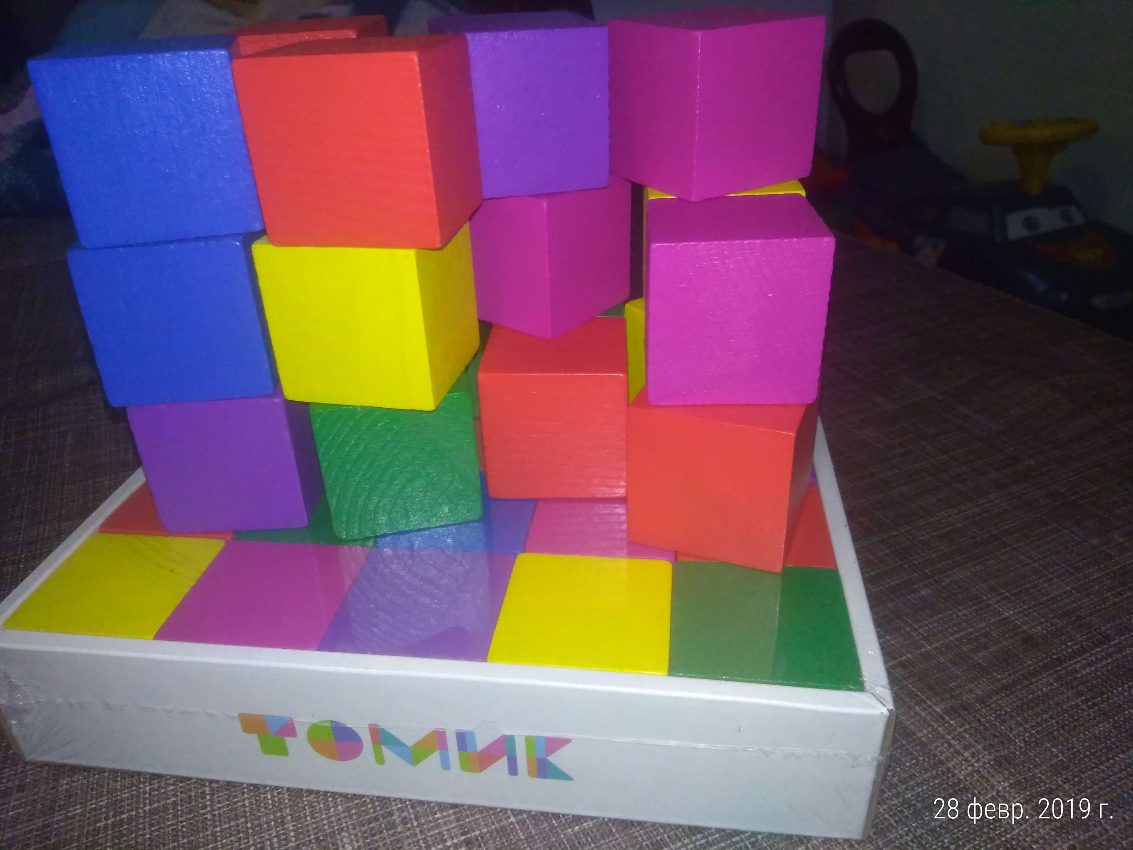 Фотография покупателя товара Кубики «Цветные» 20 элементов - Фото 8