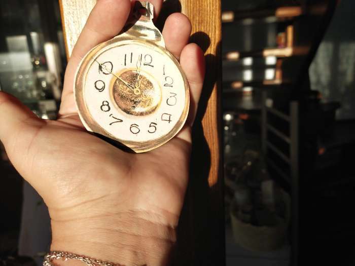 Фотография покупателя товара Елочное украшение "Часы", 6.8 х 9 см