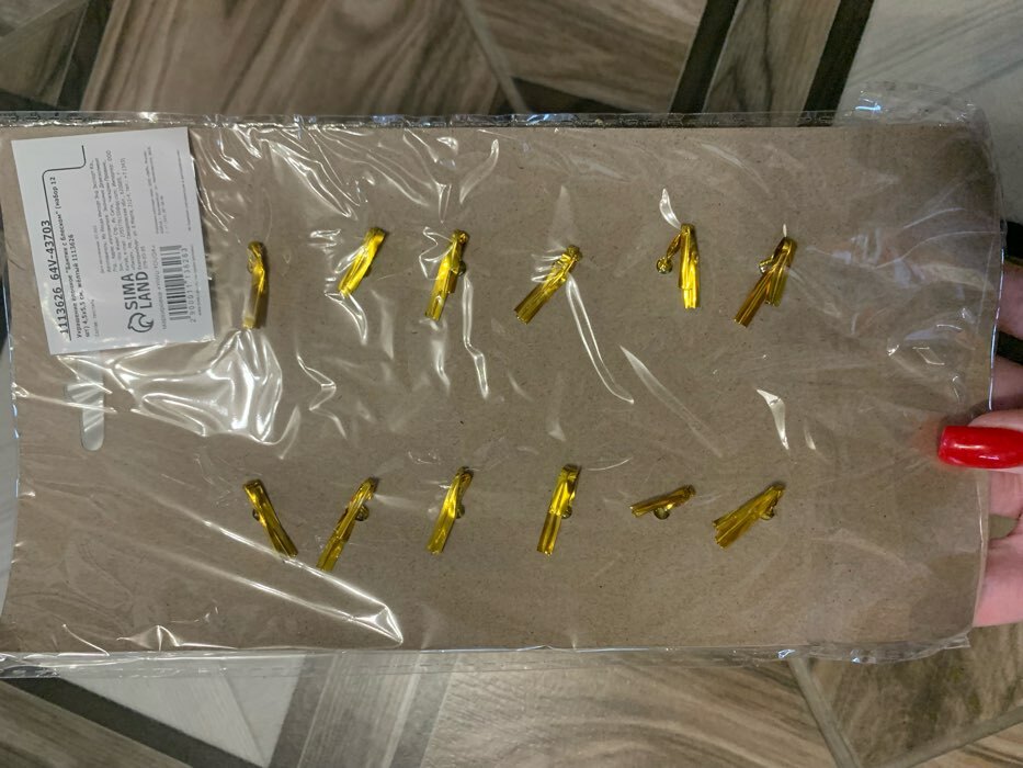 Фотография покупателя товара Украшение ёлочное "Бантик с блеском" (набор 12 шт) 4,5х5,5 см, золото