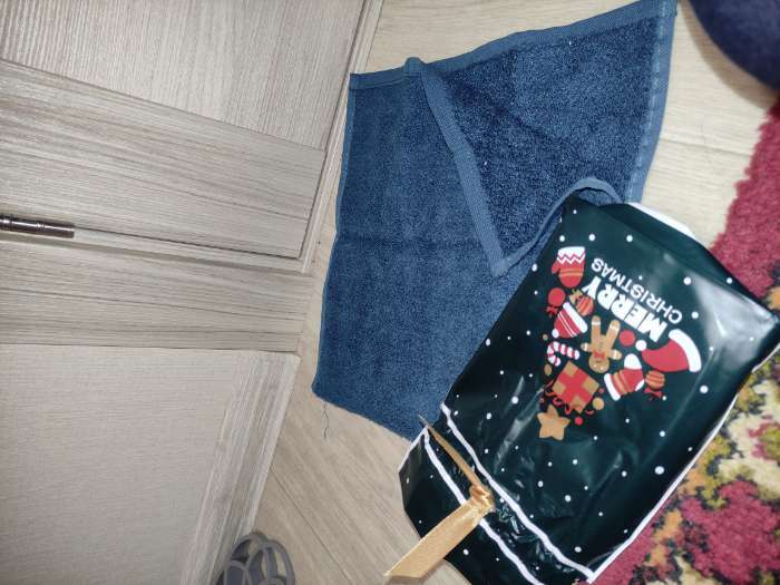 Фотография покупателя товара Полотенце махровое Экономь и Я  Merry Christmas 30*60 см, цв. серо-голубой, 70% хл., 30% бамбук, 340 - Фото 1