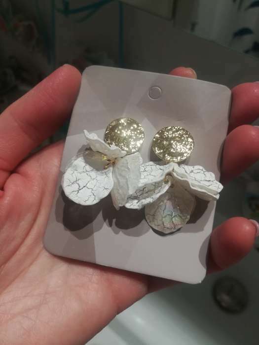 Фотография покупателя товара Серьги ассорти «Ветер» бабочка, малые, цвет белый в золоте