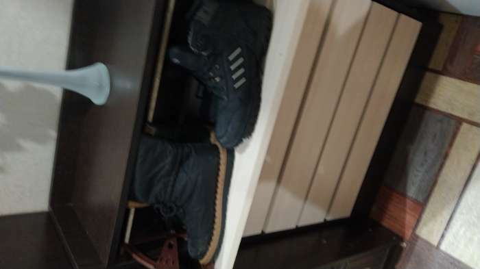 Фотография покупателя товара Обувница ЯПТ-2 Ямайка, 700x270x1026, Венге/Дуб молочный