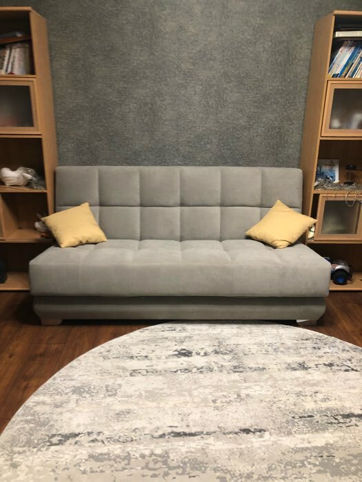 Фотография покупателя товара Прямой диван «Прайм 4», книжка, независимый пружинный блок, велюр, цвет ultra grey - Фото 4