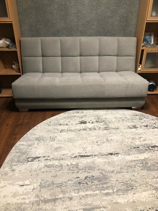 Фотография покупателя товара Прямой диван «Прайм 4», книжка, независимый пружинный блок, велюр, цвет selfie grey - Фото 2