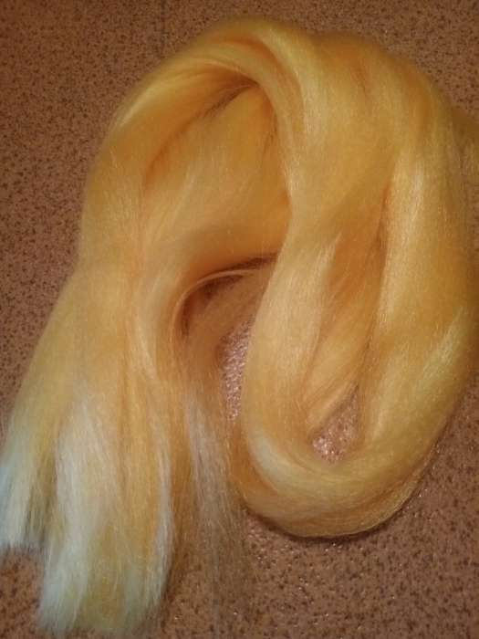 Фотография покупателя товара ZUMBA Канекалон однотонный, гофрированный, 60 см, 100 гр, цвет блонд - Фото 9