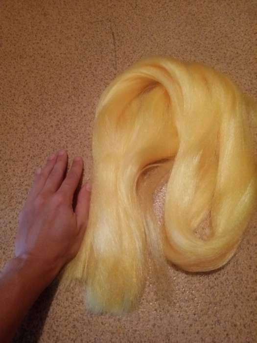 Фотография покупателя товара ZUMBA Канекалон однотонный, гофрированный, 60 см, 100 гр, цвет блонд - Фото 10