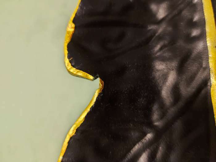 Фотография покупателя товара Блюдо для фруктов Доляна «Золотой лист», 38×15,5 см, цвет чёрный - Фото 13
